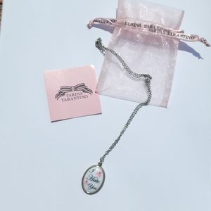 NEW Tarina Tarantino "I Hate You" Necklace with Card and Bag